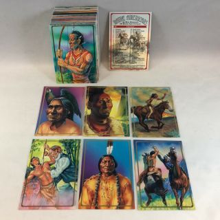 Native Americans (bon Air 1995) Complete Trading Card Set Art By Zina Saunders