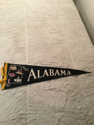 Vintage Alabama Souvenir Pennant