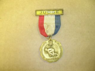 Pennsylvania Railroad System Championship Judge Pin W/ribbon 1929 - Make Offers