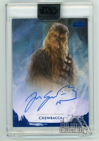 Joonas Suotamo Chewbacca 2018 Topps Star Wars Stellar Signatures Autograph 13/25