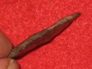 Authentic Native American artifact arrowhead N.  Carolina fluted knife R2 3