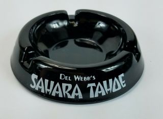 Vintage Del Webbs Sahara Tahoe Glass Tobacco Ash Tray