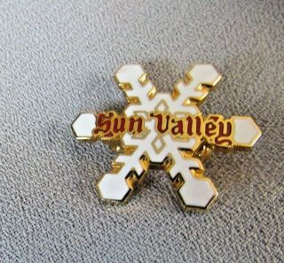 Sun Valley Idaho Skiing Snow Flake Collectible Lapel Pin Back