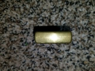 Zippo Lighter Solid BRASS Vintage Rare,  great shape no Nick ' s,  insert 3