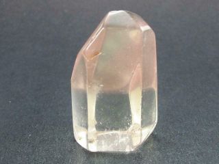 Rare Polished Lithium Quartz Crystal From Brazil 18 Grams - 1.  3 "