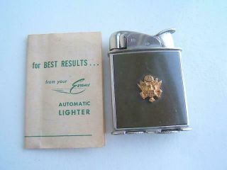 Vintage Evans Military Automatic Cigarette Lighter W/ Directions