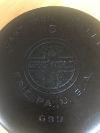 Griswold 6 Skillet - Large Block Logo - 69 2