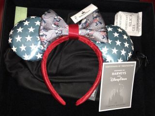 Harvey’s Seatbelt Americana Minnie And Mickey Mouse Ears Limited Release