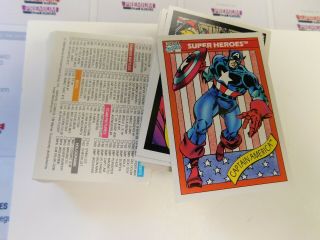 1990 Marvel Universe Comic Card Set 1 - 162 Ex - Mt With Checklist Hand Made Set 1