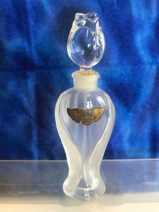 Vintage Guerlain Ode Perfume Bottle Rose Stopper France