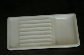 Vintage Compartment Milk Glass Dental Trays Dentist Tool American Cabinet