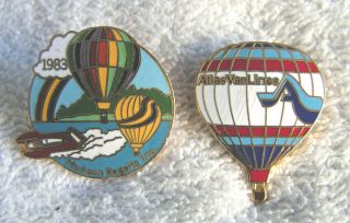 Hot Air Balloon Pins 1983 Madison Regatta Plus Atlas Van Lines Pins
