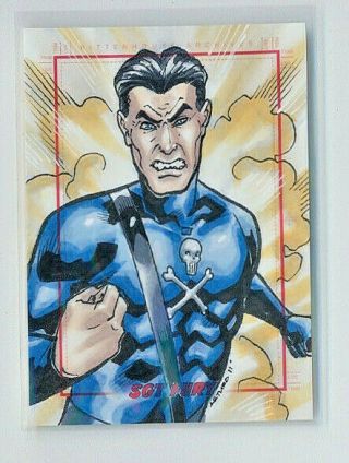 Marvel Sgt Fury & His Howling Commandos Arley " Arturo " Tucker 1/1 Sketch Card