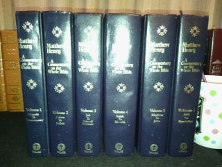 Matthew Henry A Commentary On The Whole Bible 6 Volumes