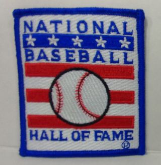 National Baseball Hall Of Fame Embroidered Souvenir Patch Iron On3 " X 2.  75 "