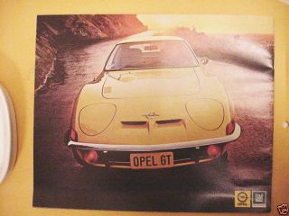 1973 Opel Manta 1973 Color Sales Brochure Postage In Usa