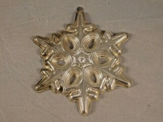 Vintage 1991 Gorham Sterling Silver Christmas Snowflake Ornament