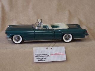 1956 Continental Convertible - Teal - Franklin - 1:24 Scale