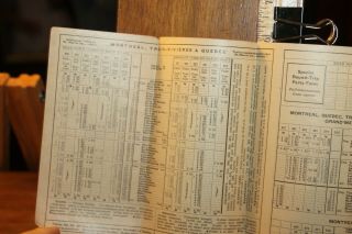 Antique Sept 26 1937 Canadian Pacific Railway Lines Schedule Montreal 3