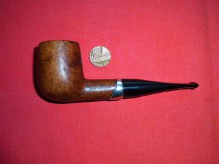 A Vintage Tobacco Smoking Pipe " Giordano 3000 " With Silver Collar.