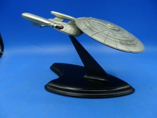 Vintage Franklin Star Trek Uss Enterprise Next Generation Pewter Model