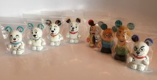 Disney 101 Dalmatians Vinylmations Complete Set with CHASER 4