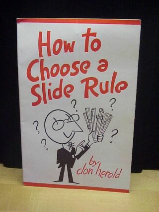 Vintage How To Choose A Slide Rule Keuffel & Esser Co. ,  1940 Booklet