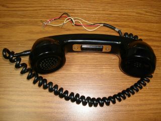 Vintage Western Electric G5 Ptt Push To Talk Radio Phone Telephone Handset