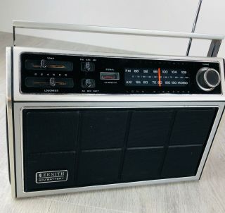 Vintage Retro Modern Zenith Model Rh76y Portable Transistor Radio (a20)