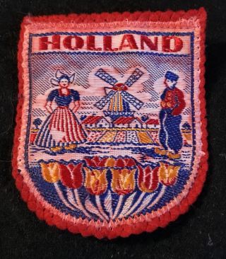Holland Vintage Patch Dutch Netherlands Souvenir Travel Ecusson