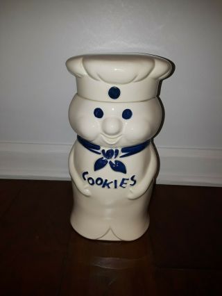 Vintage 1973 Ceramic Pillsbury Doughboy Cookie Jar,  Collectible -
