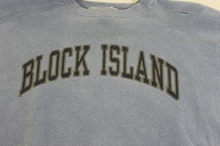 Block Island Rhode Island Large Blue Sweatshirt