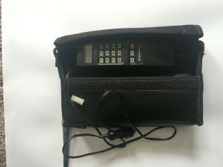 Vintage Motorola Cellular One Bag Car Phone Model Scn2453a With Power Outlet