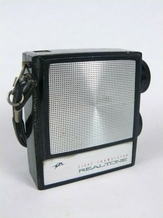 Vintage Realtone 1801 Am Pocket Radio 8 Transistor Made In Japan