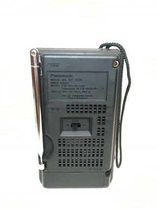Vintage Panasonic RF - 505 Portable Handheld AM / FM Radio 4