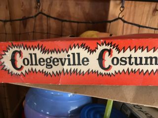 Vintage Childs Collegeville Clown Halloween Costume And Mask 5