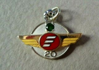 Old Frontier Airlines Employee 20 Year Service 10k G.  F.  Pendant