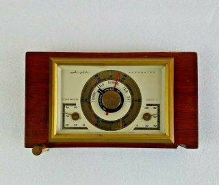 Vintage Decore Airguide Barometer Humidity Temperature Desktop Weather Station