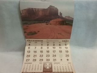 December 1981 - 82 Vintage Santa Fe Calendar