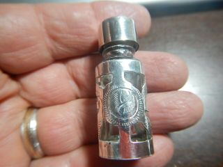 Sterling Silver Heavy Overlay Mexico Perfume Bottle Estate