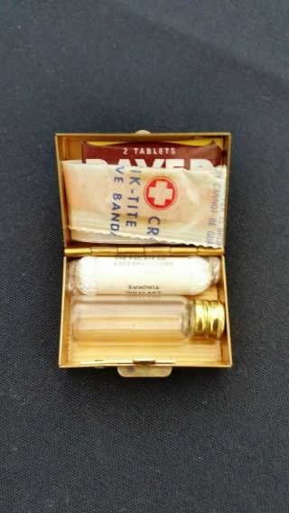 Vintage MINI First Aid Kit TINY 1 1/2 