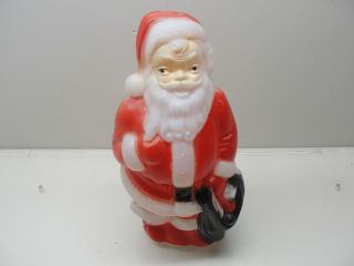 Vintage 1968 Empire Plastic Corp 13 " Santa Claus Lighted Blow Mold Christmas