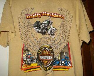 Vintage Harley Davidson Shirt 1995 York,  Pa Made In The Usa