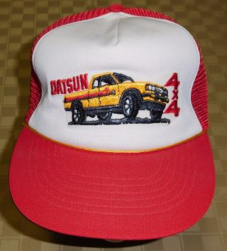 Vintage Roc Trucker Snapback Hat Cap - Datsun 4x4 Truck - Motor Co.