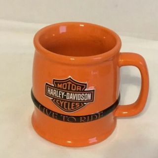 Harley Davidson Logo Live To Ride Coffee Cup Mug
