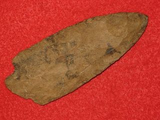 Authentic Native American Artifact Arrowhead 3 - 3/4 " Ky.  Mulberry Creek Point P9