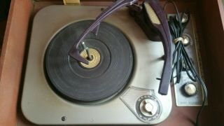 1950s Vintage Webcor EP1863 - 1 4 - Speed High Fidelity Portable Record Player 3