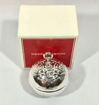 Vintage 1982 Reed & Barton Holly Bell Silverplate Christmas Ornament
