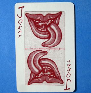 Rolling Stones Single Swap Playing Card Joker - 1 Card - Limited Edition Rare