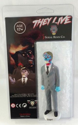They Live Resin Figure Horror Movie Fright Crate Excluse Serial Resin Company